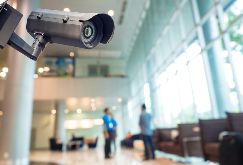 What are the basic components of a commercial security system?